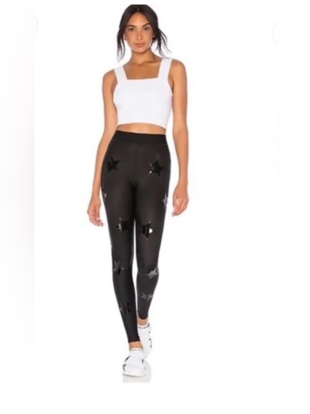ULTRACOR Lux Knockout Star-Print Ankle Leggings size M